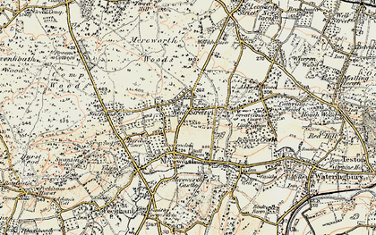 Old map of Kent Street in 1897-1898