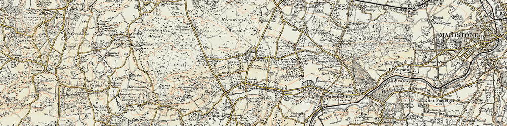 Old map of Kent Street in 1897-1898