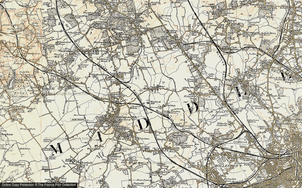 Old Map of Kenton, 1897-1898 in 1897-1898