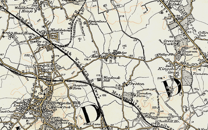 Old map of Kenton in 1897-1898