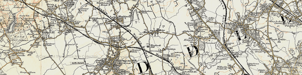 Old map of Kenton in 1897-1898