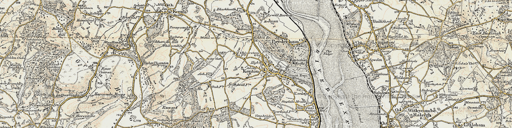 Old map of Mamhead Ho in 1899