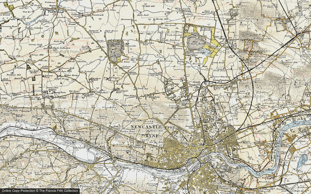 Old Map of Kenton, 1901-1903 in 1901-1903