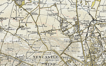Old map of Kenton in 1901-1903