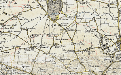 Old map of Kenton Bank Foot in 1901-1903