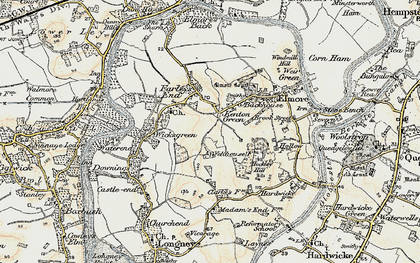 Old map of Kenton Green in 1898-1900