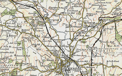 Old map of Kentrigg in 1903-1904