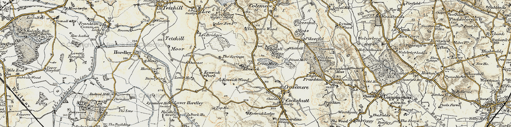 Old map of Kenwick in 1902