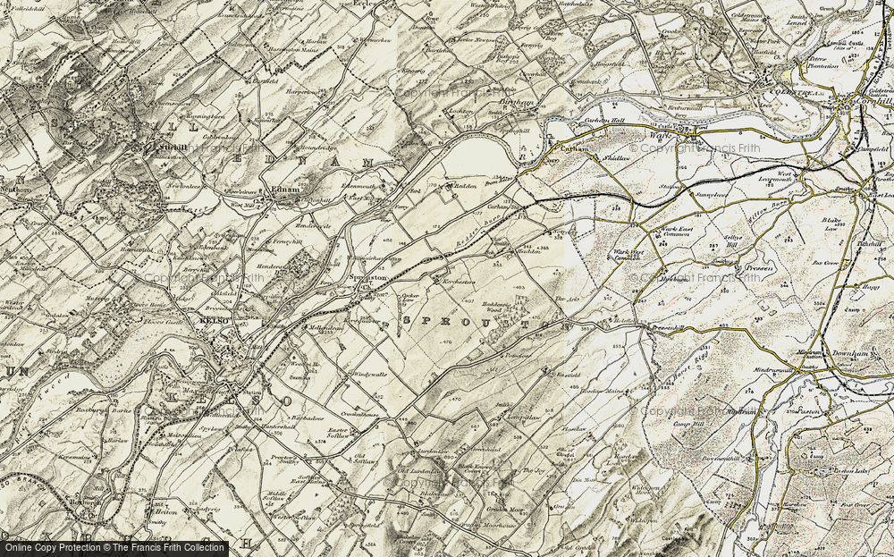 Old Map of Kerchesters, 1901-1904 in 1901-1904