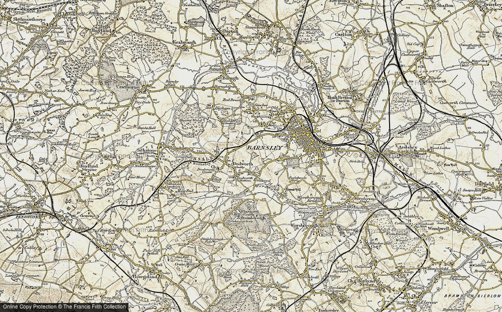 Old Map of Keresforth Hill, 1903 in 1903