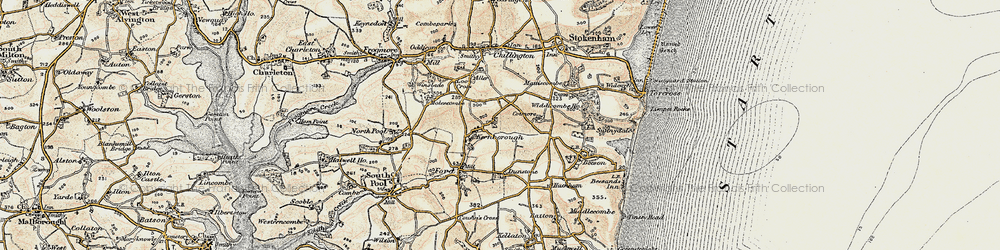 Old map of Kernborough in 1899