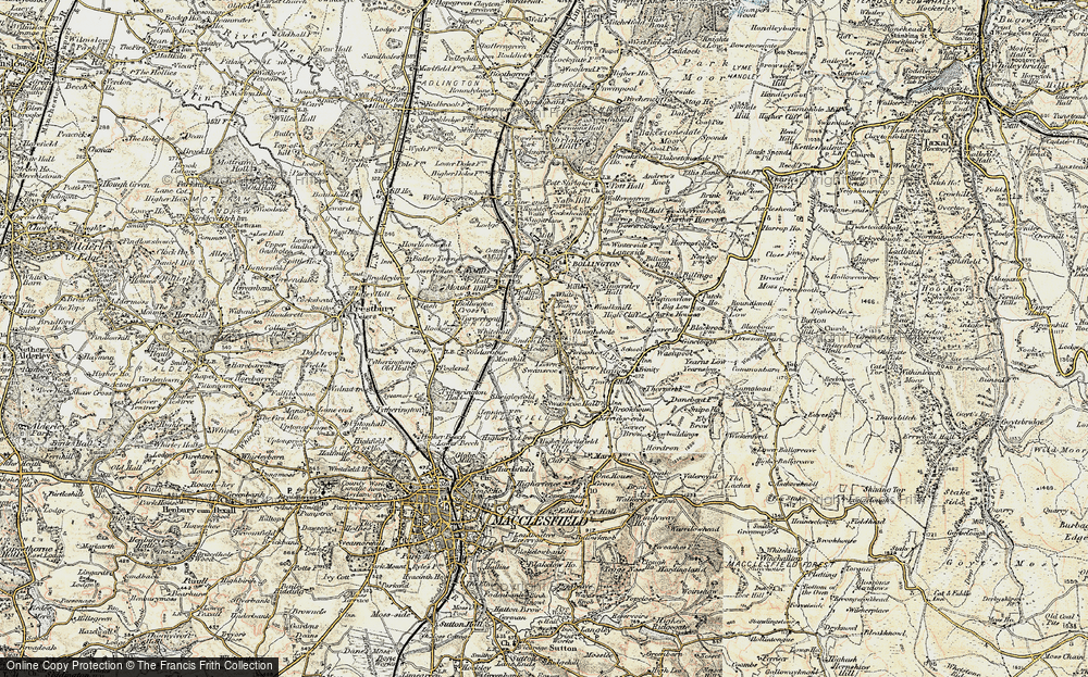 Old Map of Kerridge, 1902-1903 in 1902-1903