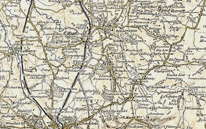 Old map of Kerridge in 1902-1903