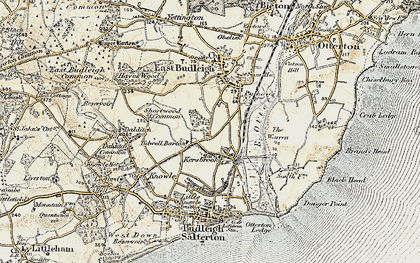 Old map of Tidwell Ho in 1899
