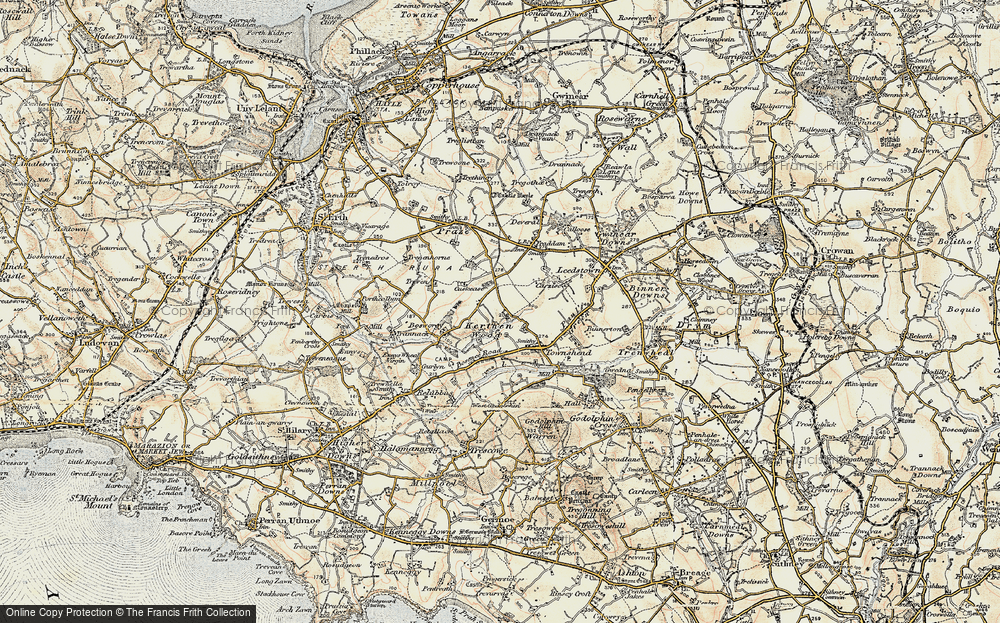 Old Map of Kerthen Wood, 1900 in 1900
