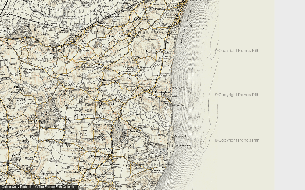 Old Map of Kessingland, 1901-1902 in 1901-1902