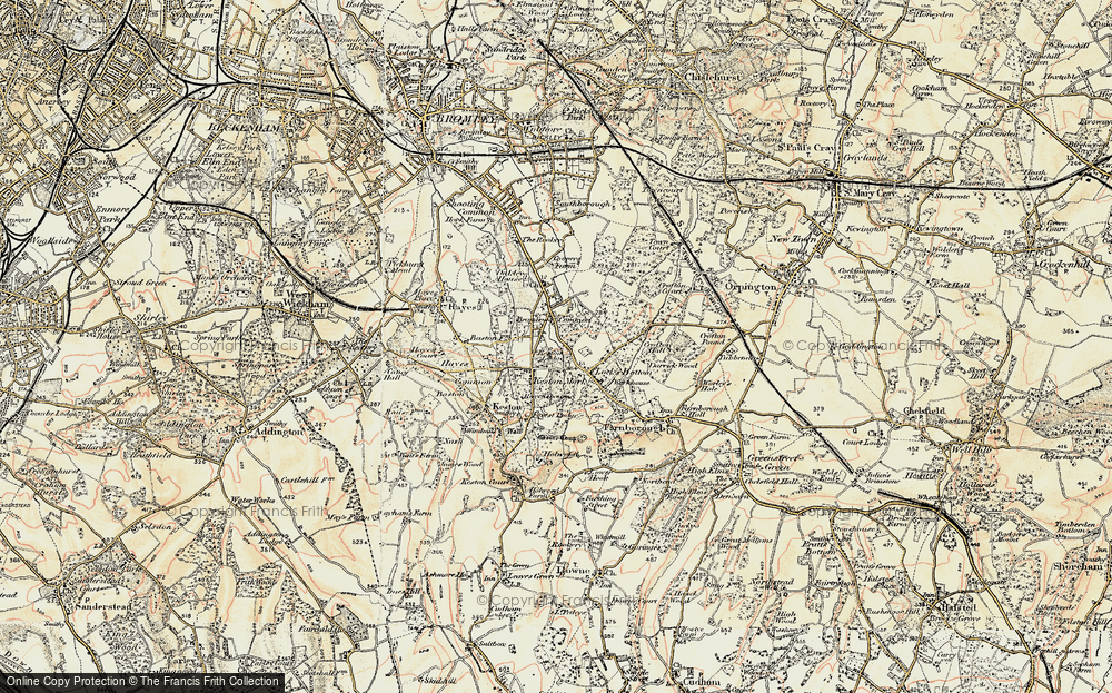 Old Map of Keston Mark, 1897-1902 in 1897-1902