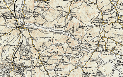 Old map of Ketford in 1899-1900