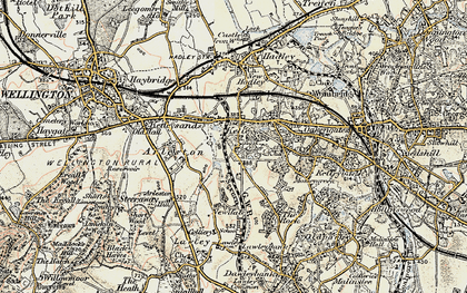 Old map of Ketley in 1902