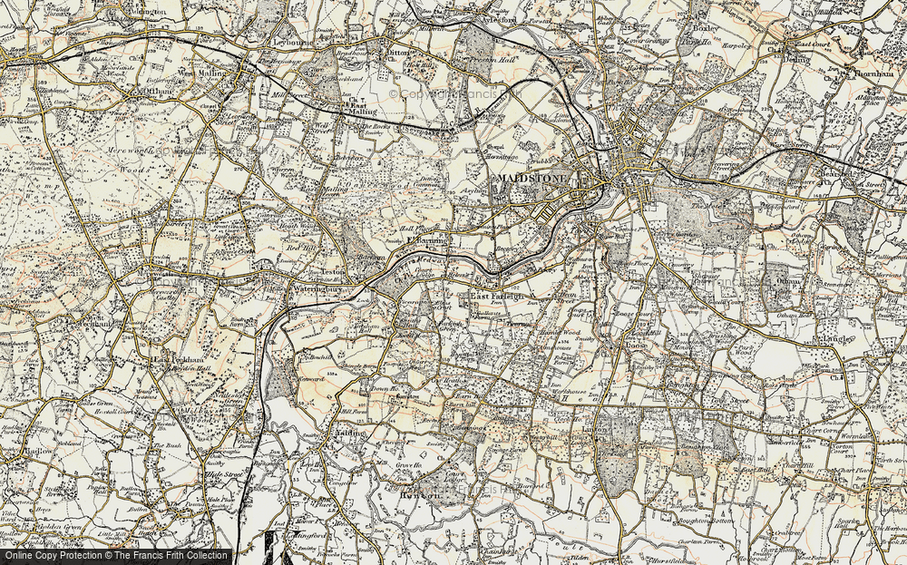 Old Map of Kettle Corner, 1897-1898 in 1897-1898