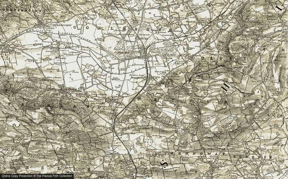 Old Map of Kettlebridge, 1906-1908 in 1906-1908