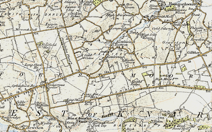 Old map of Willow Ho in 1903-1904