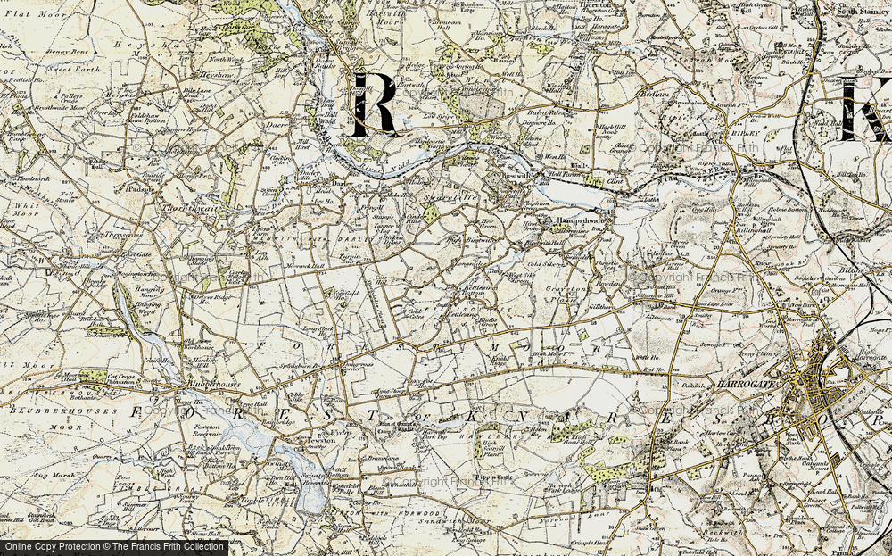 Old Map of Kettlesing Bottom, 1903-1904 in 1903-1904