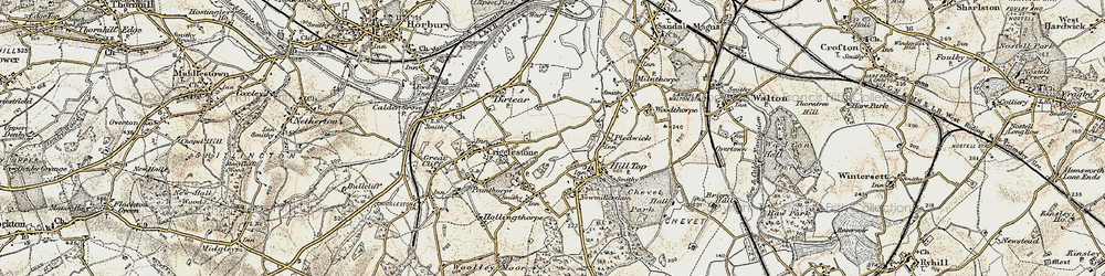 Old map of Kettlethorpe in 1903