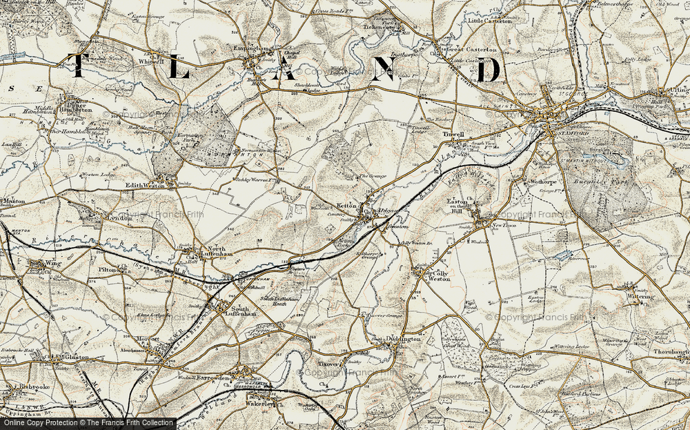 Old Map of Ketton, 1901-1903 in 1901-1903
