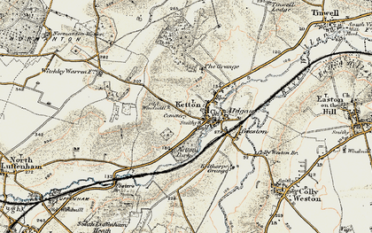 Old map of Ketton in 1901-1903