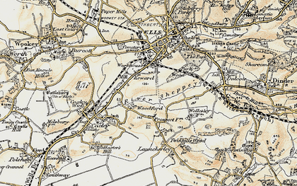 Old map of Keward in 1899