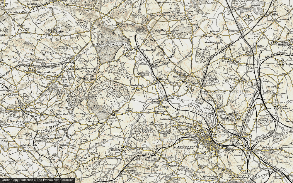 Old Map of Kexbrough, 1903 in 1903