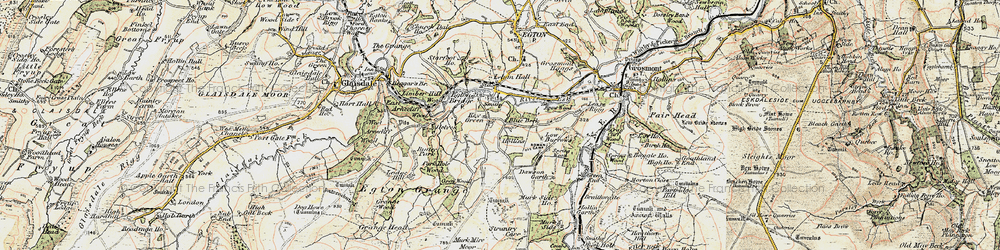Old map of Park Hole Wood in 1903-1904