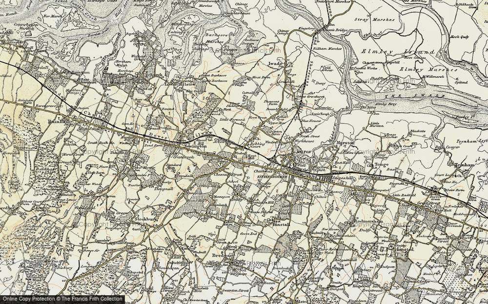 Old Map of Key Street, 1897-1898 in 1897-1898