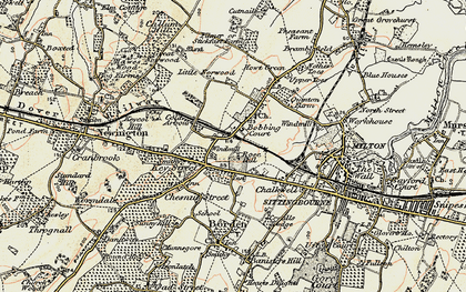 Old map of Key Street in 1897-1898