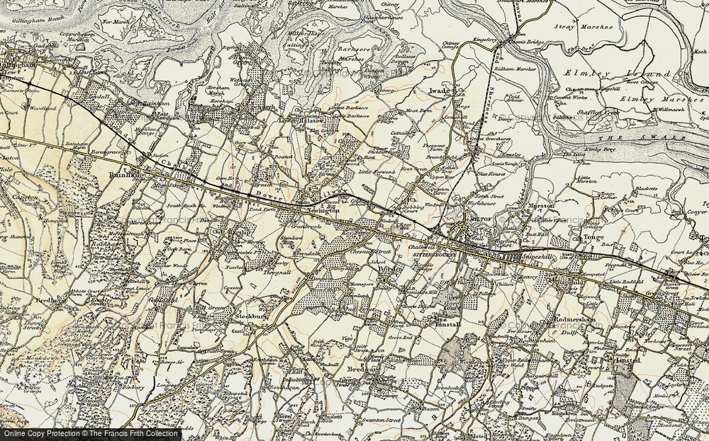Old Map of Keycol, 1897-1898 in 1897-1898