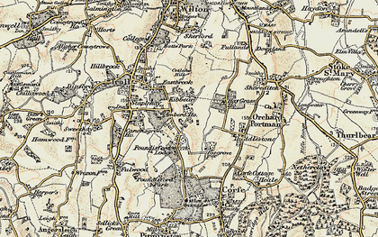 Old map of Kibbear in 1898-1900