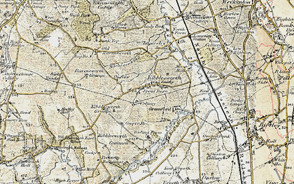 Old map of Old Ravensworth in 1901-1904