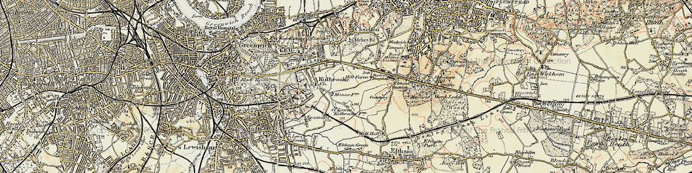 Old map of Kidbrooke in 1897-1902