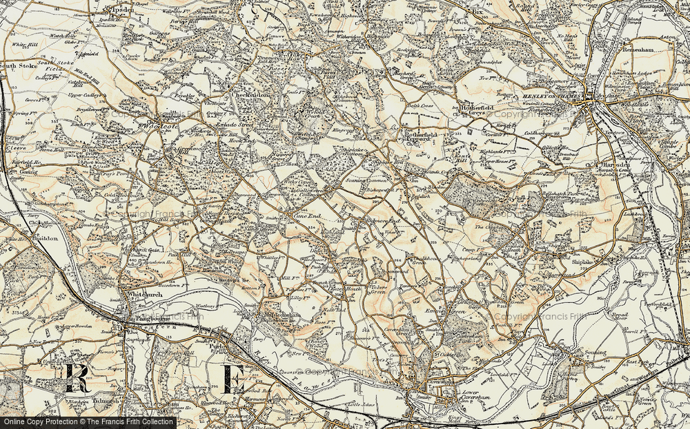 Old Map of Kidmore End, 1897-1900 in 1897-1900