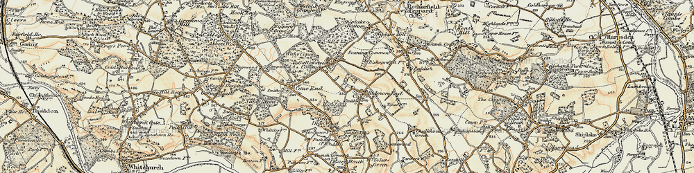 Old map of Kidmore End in 1897-1900