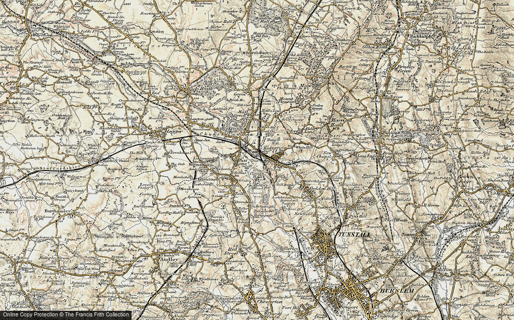 Old Map of Kidsgrove, 1902-1903 in 1902-1903