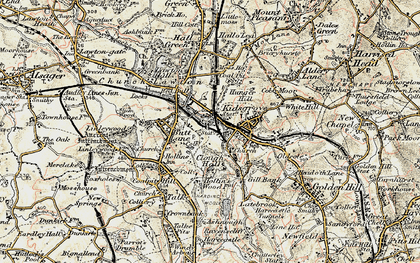 Old map of Kidsgrove in 1902-1903
