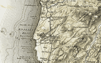 Old map of Kilberry in 1905-1907