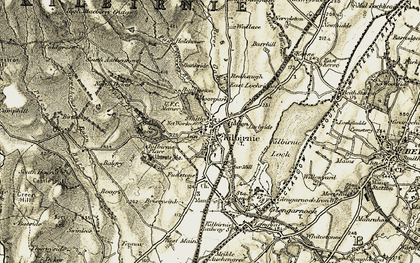 Old map of Birtlebog in 1905-1906