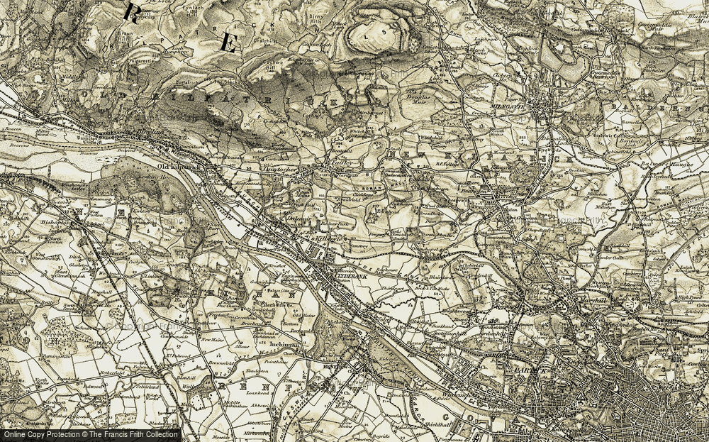 Old Map of Kilbowie, 1905 in 1905