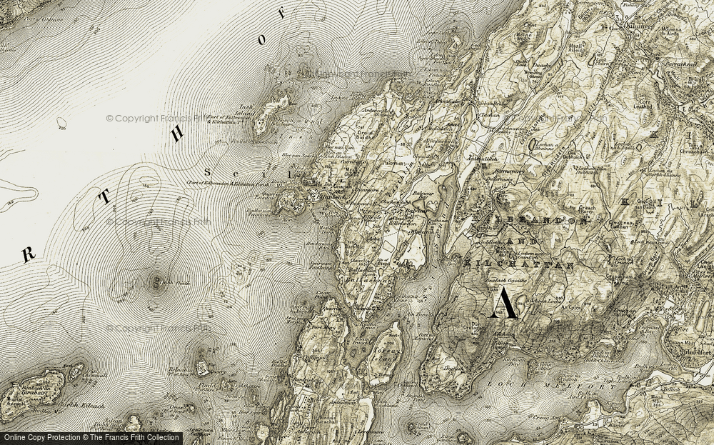 Old Map of Kilbride, 1906-1907 in 1906-1907