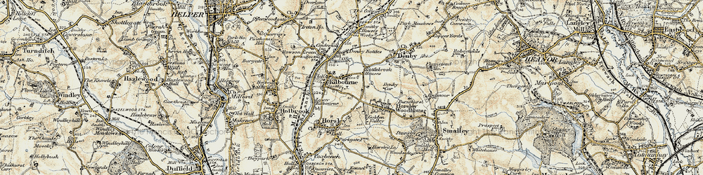 Old map of Kilburn in 1902-1903