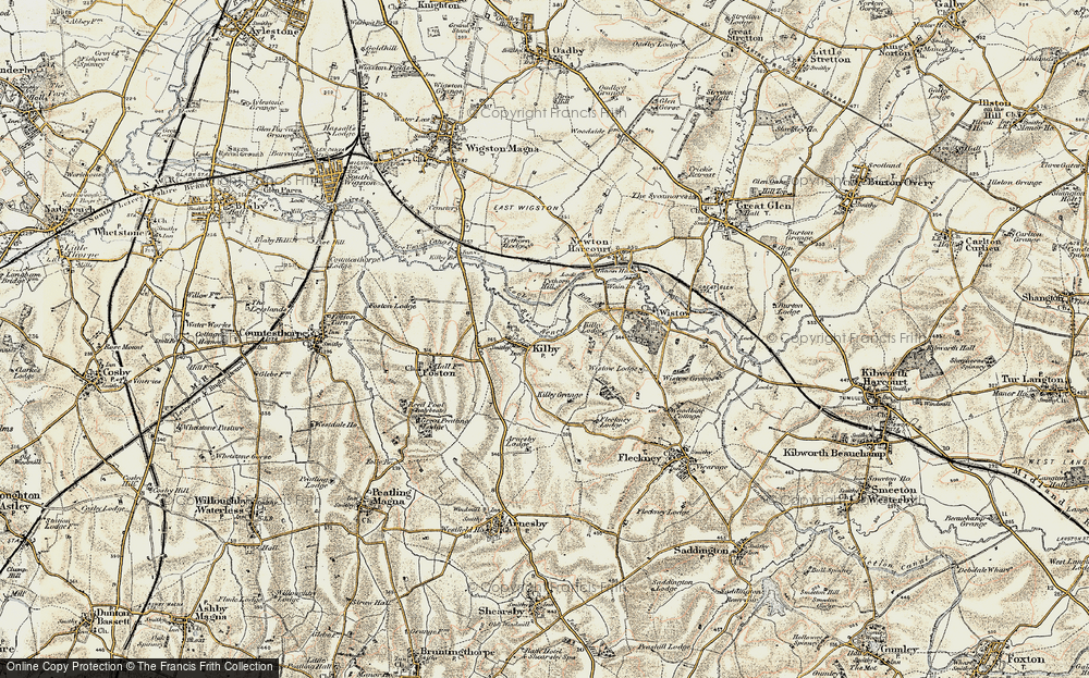 Old Map of Kilby, 1901-1903 in 1901-1903