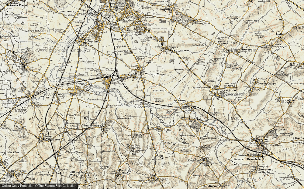 Old Map of Kilby Bridge, 1901-1903 in 1901-1903